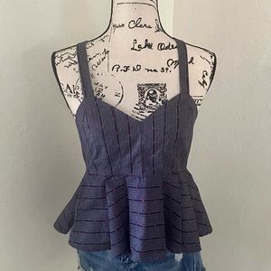 1.State Sleeveless Peplum Top